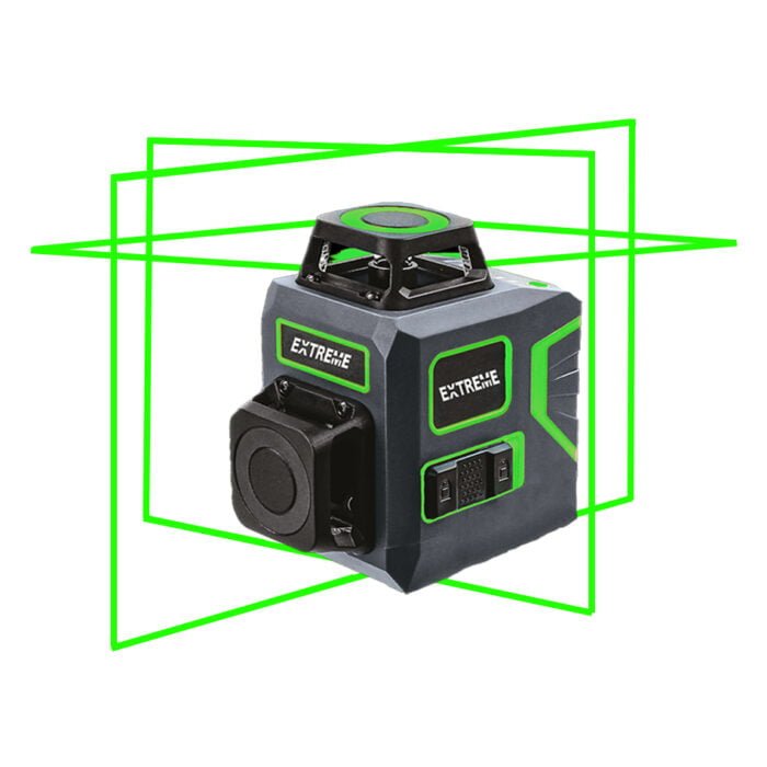 EXTREME 360G PRO X3 X 360° STREKLASER GRØNN KOMPLETT SETT