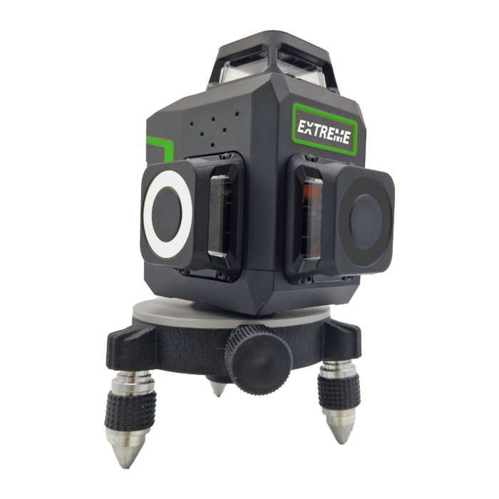 EXTREME 360G PRO X3 X 360° STREKLASER GRØNN KOMPLETT SETT