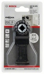 BOSCH SAGBLAD AIZ32APB L:50 MM WOODMETAL 5 STK