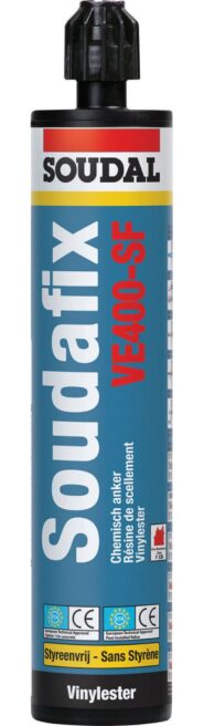 SOUDAL SOUDAFIX VE400-SF PATRON 280 ML (KJEMISK ANKER)